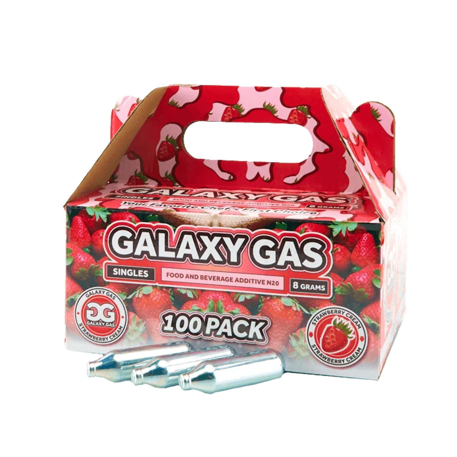 Galaxy Gas 100 pack Strawberry Cream