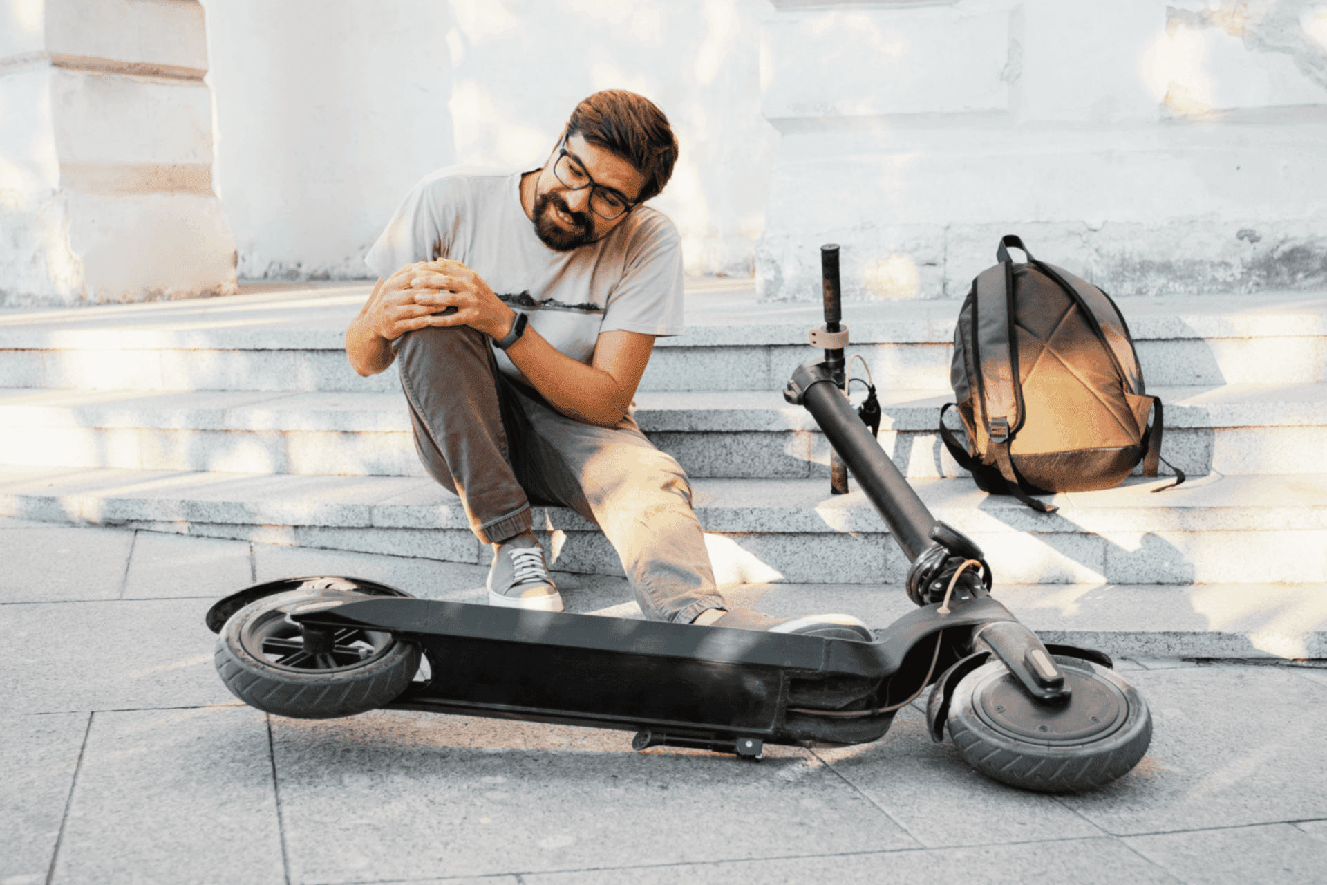 Man injured after an electric scooter accident who needs a Dallas attorney